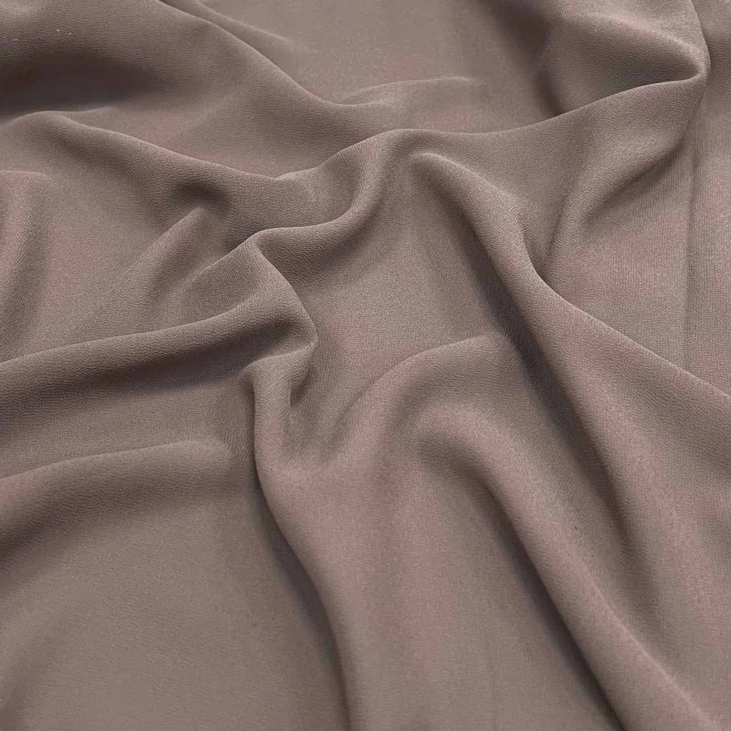Taupe Plain Pearl Chiffon Hijab