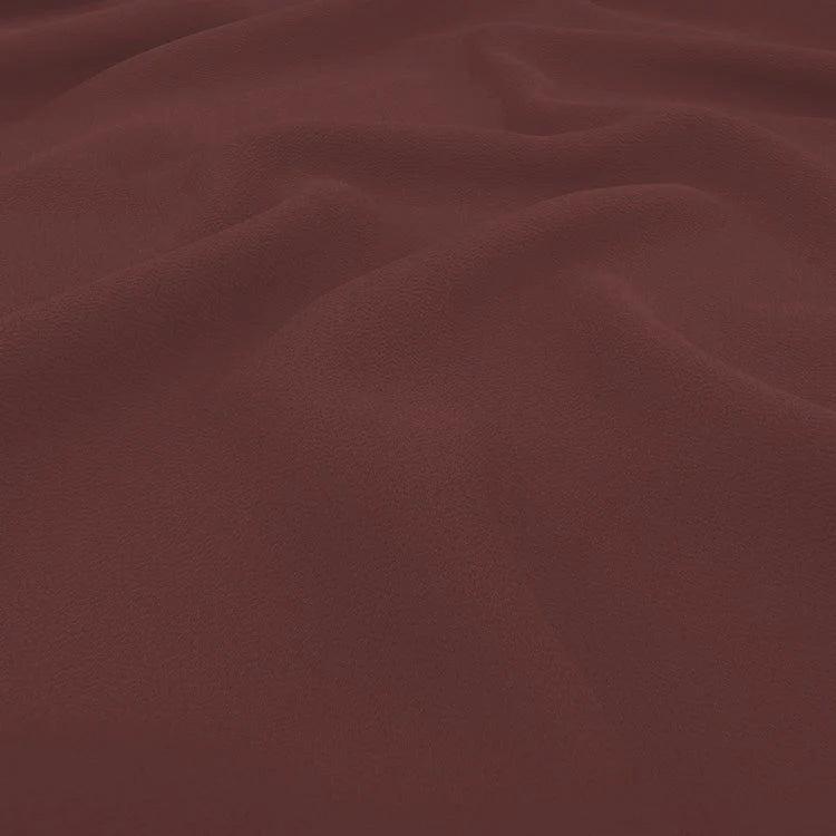 Terracotta Plain Pearl Chiffon Hijab