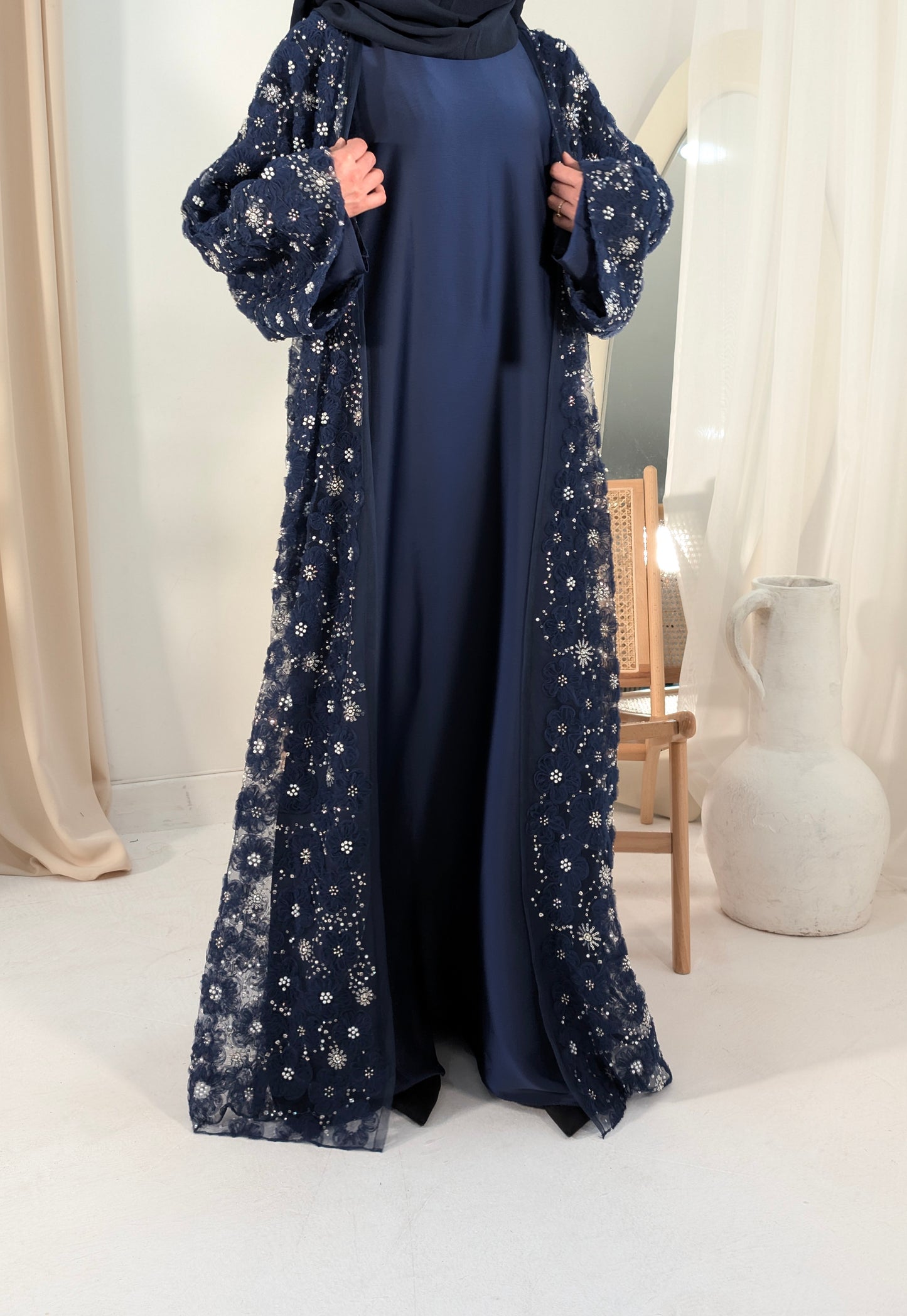 Zeina Floral Embellished Abayas for Women