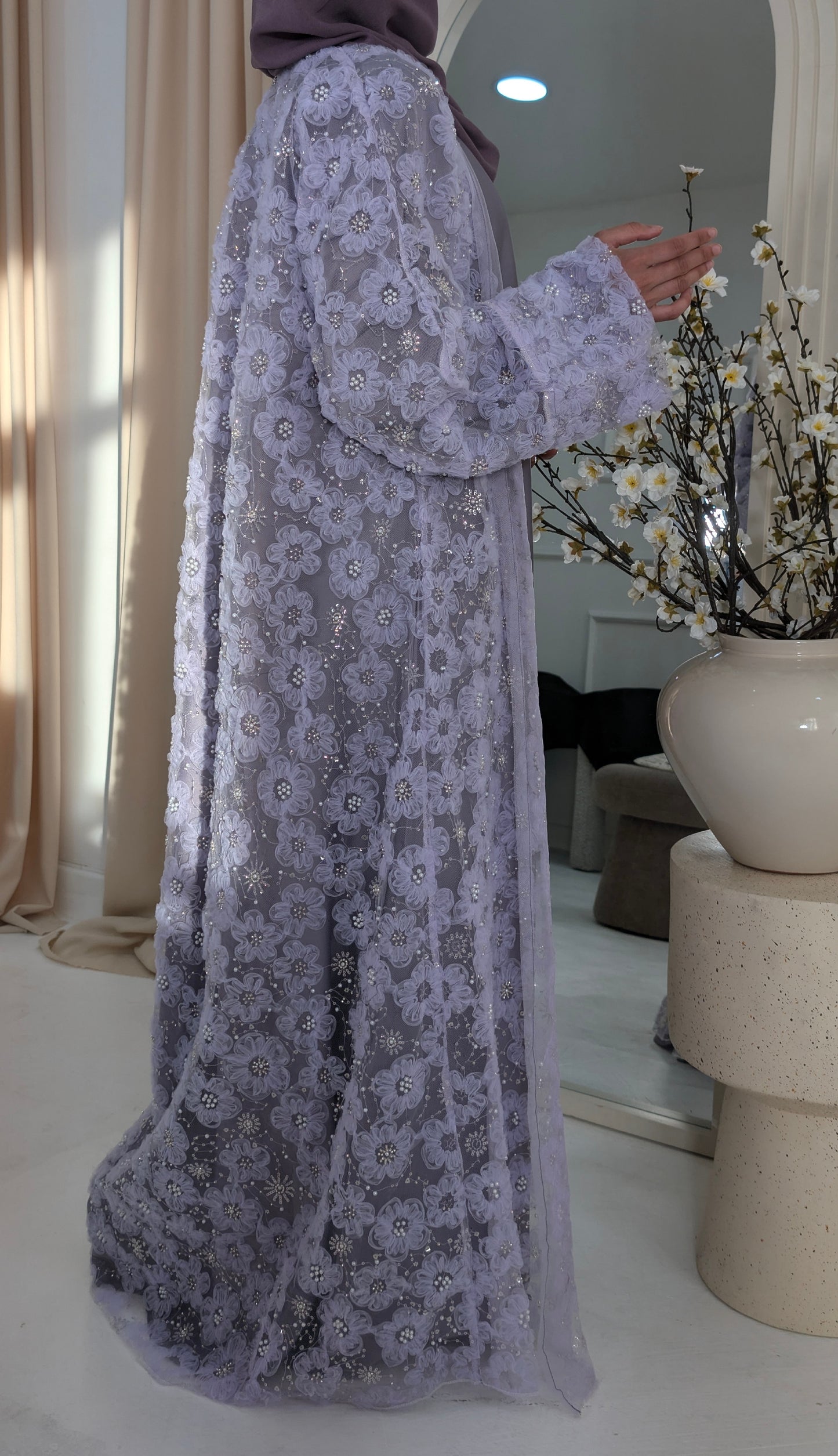 Zeina Floral Embellished Abayas for Women