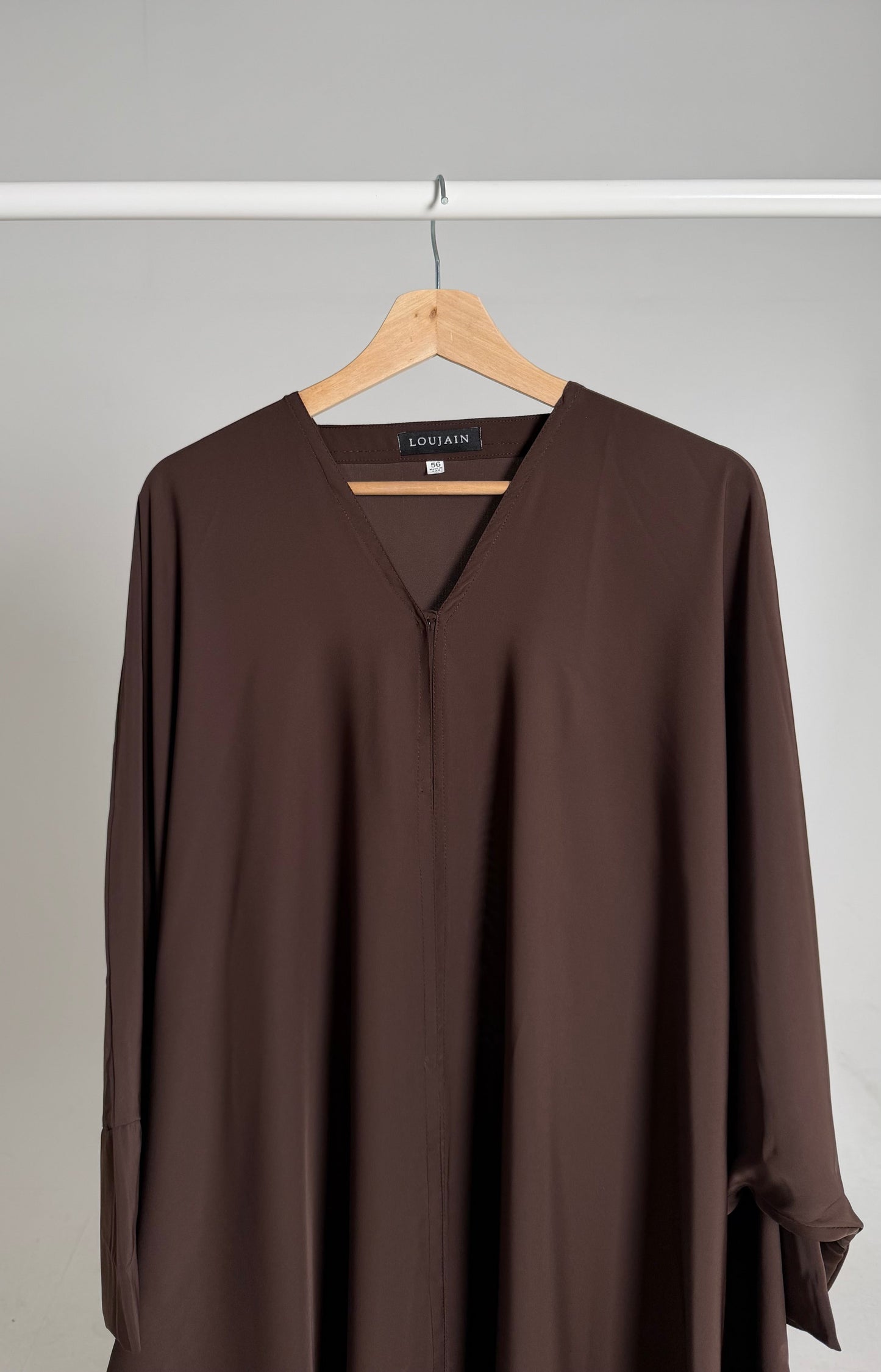 Safa Brown Premium Essential Butterfly Abaya