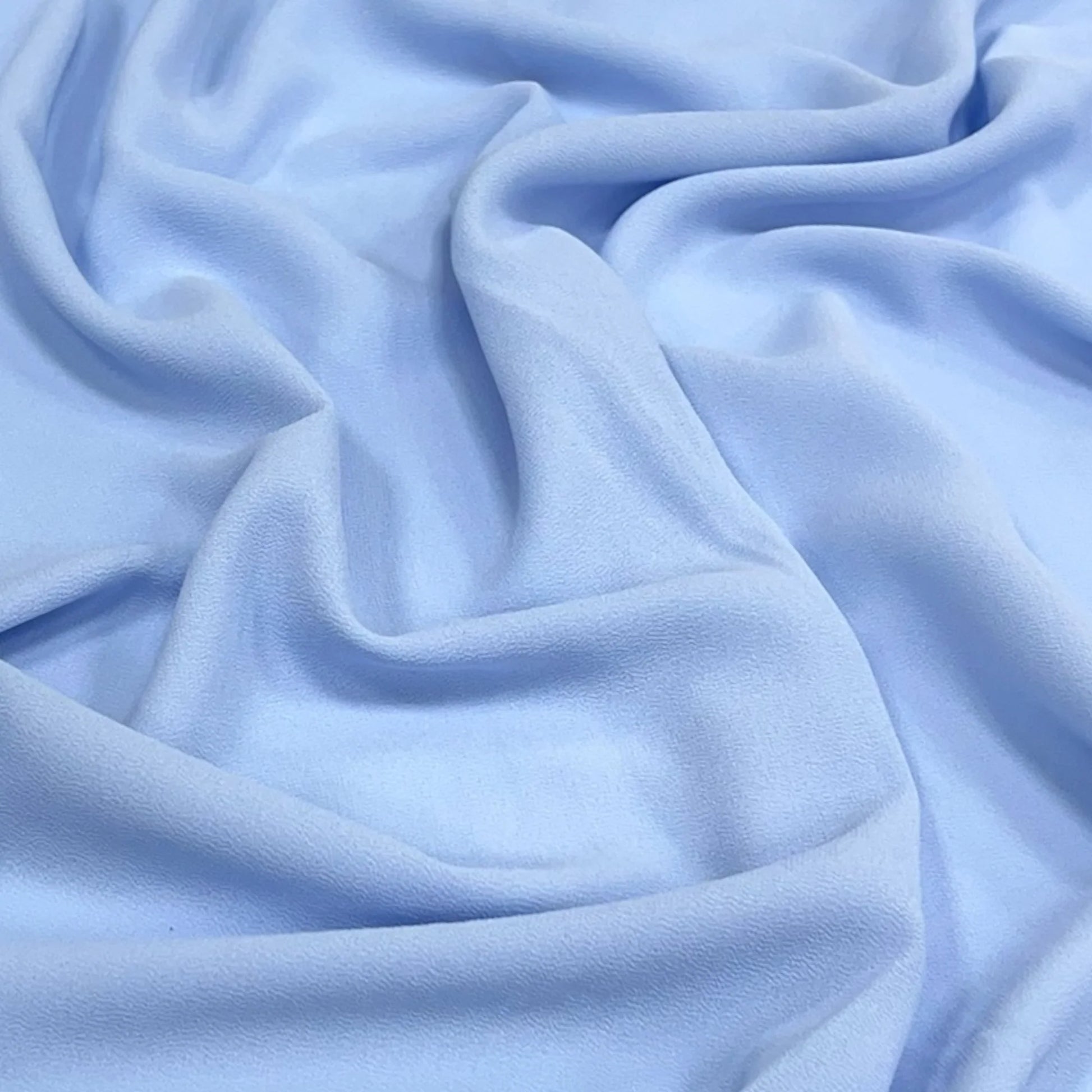 Baby Blue Plain Pearl Chiffon Hijab