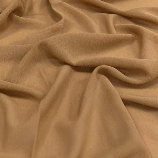 Dark Gold Plain Pearl Chiffon Hijab