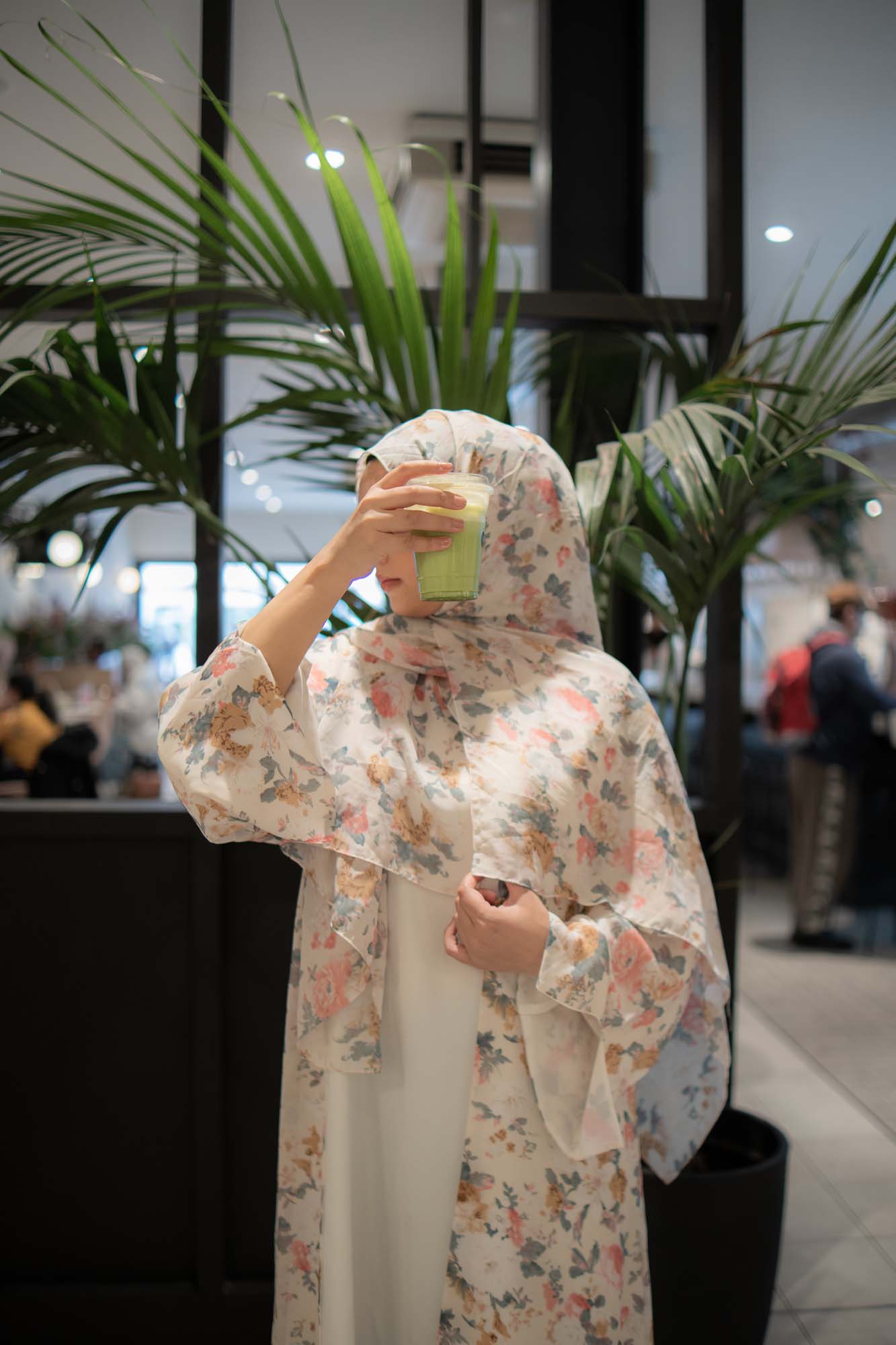 Maha Chiffon Printed Abaya