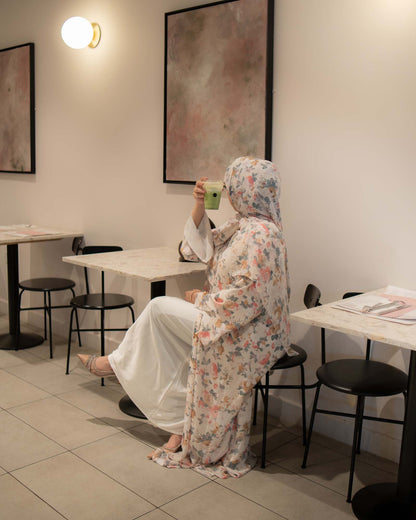 Maha Chiffon Printed Abaya