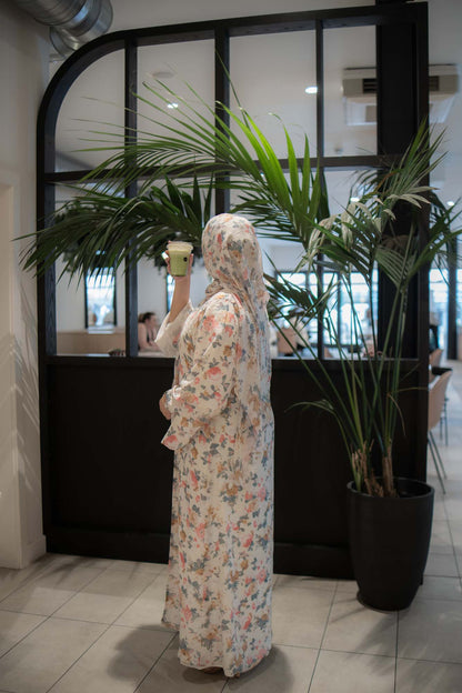 Maha Chiffon Printed Abaya