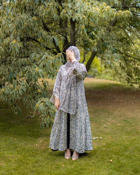 Hala Chiffon Printed Abaya