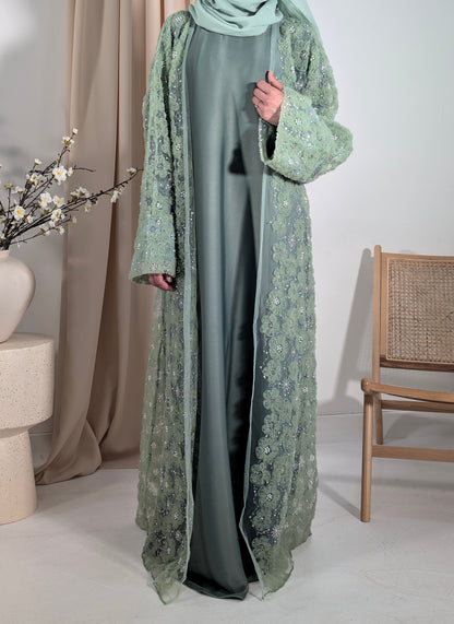 Zeina Floral Embellished Abayas for Women